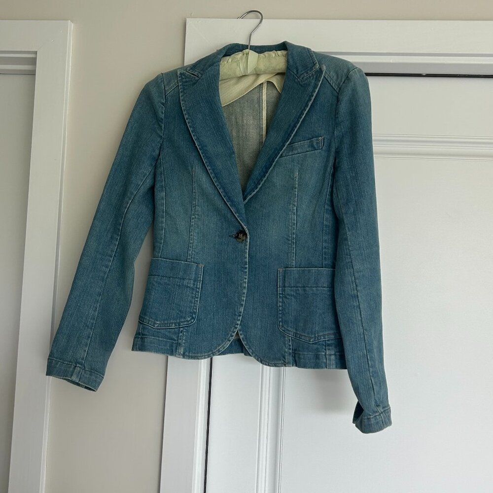 Theory fitted Denim Jacket - Size 4